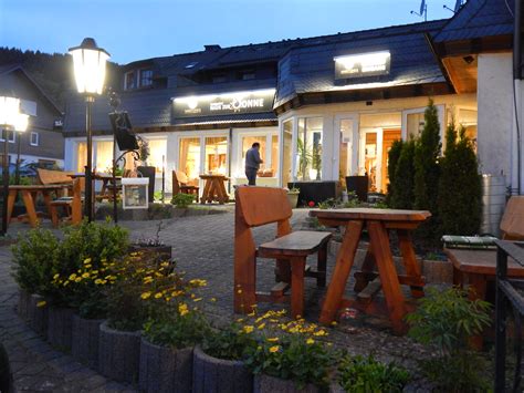 At landgasthof haus zur sonne, enjoy a satisfying meal at the restaurant. Sauerland-Tour: Das Haus zur Sonne! - Bikes, Music & More