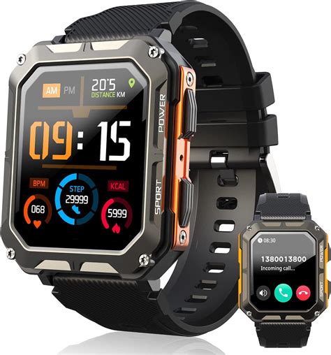 Viran Smart Watch For Men Military Smartwatch 1 83 Touch Screen