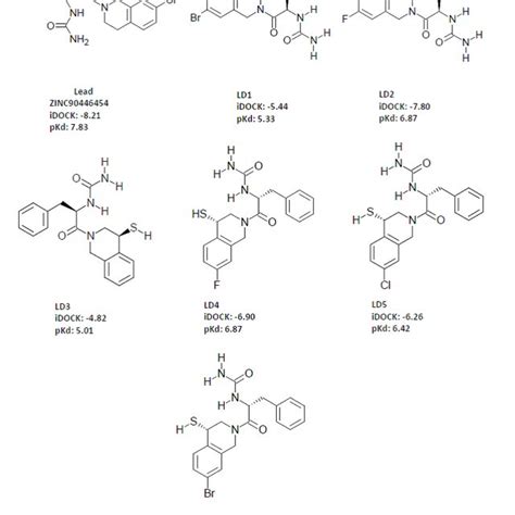 Structural 2d Representation Of The Lead Molecule Zinc90446454 Along