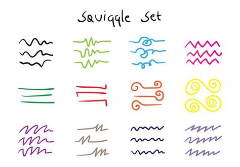 Squiggle Set 162191 Vector Art At Vecteezy