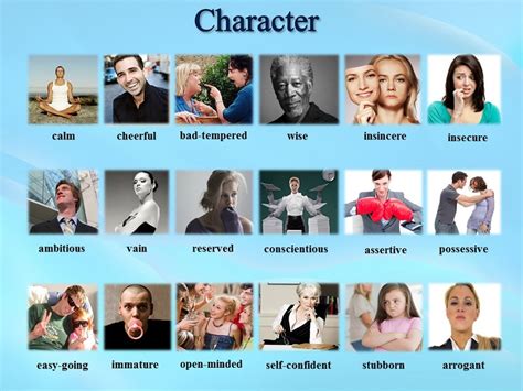 слова для описания характера человека на английском языке (уровень ...