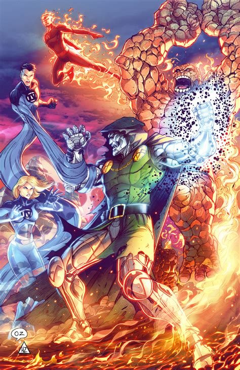 Fantastic Four Vs Dr Doom Marvel Villains Marvel Comics Art Marvel