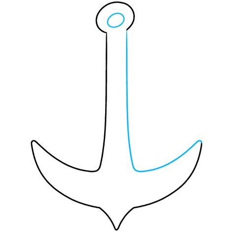 How To Draw An Anchor Easy Drawing Guides