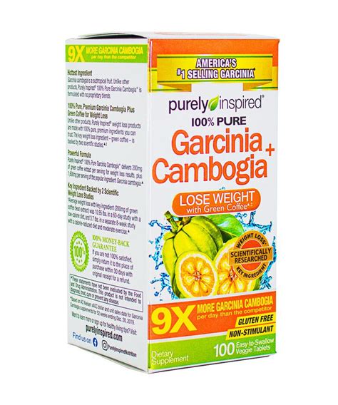 purely inspired 100 pure garcinia cambogia 100 veg tablets ds international za