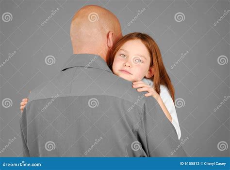 Girl Getting Hug From Father Stock Photo Image Of Embrace Daddy 6155812