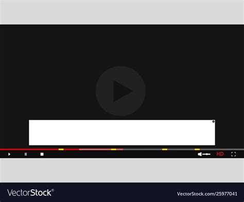 Skip Ads In Video Advert On Video Template Vector Image