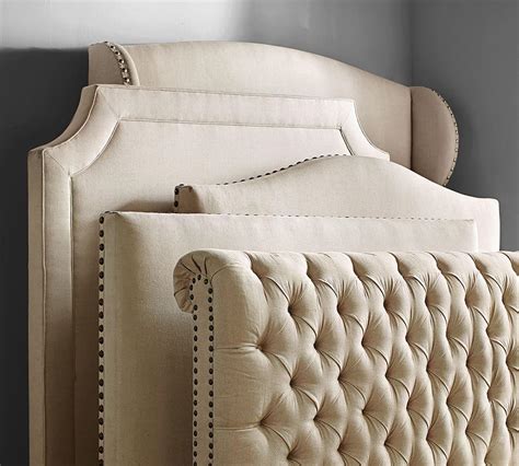 Chesterfield Upholstered Bed And Headboard Pottery Barn