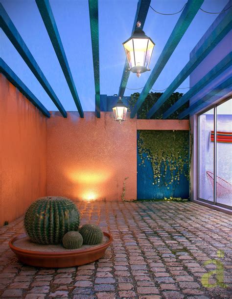 Aquí puedes encontrar fotos con ideas de diseño de interiores. Patio mexicano. jardines rústicos de arqing rústico ...