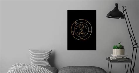 Sigil Of Lucifer Gold Poster By Shawlin I Displate
