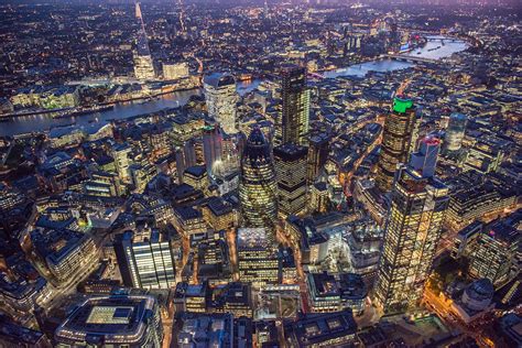 Jason Hawkess Most Spectacular Aerial Photographs Of London By Night