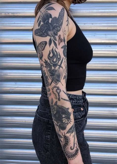 50 Patchwork Tattoos To Make You Start A Sleeve Body Artifact Arm