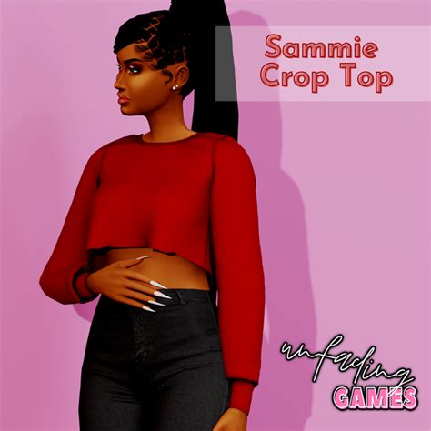 Sammie Crop Top Sammies Patreon Sims 4 Crop Tops Cropped Tops Crop Top Outfits
