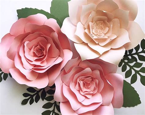 Paper Flowers Diy Templates And Kits By Paperflora On Etsy Paper