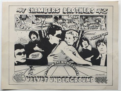 Velvet Underground Shrine Los Angeles Concert Poster Velvet