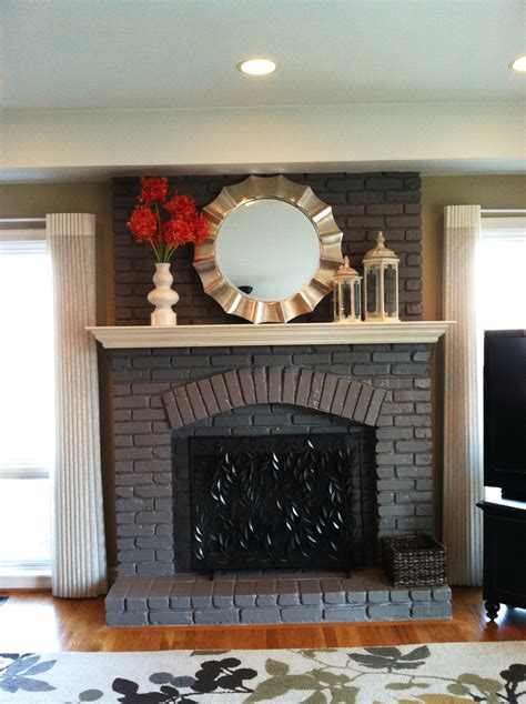 Tips In Painting Brick Fireplace Home Decor And Design Ideas