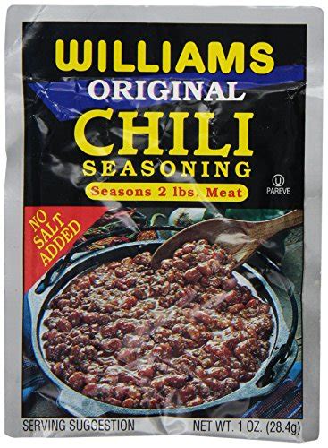 Williams Chili Seasoning Mix 1 Ounce Packets Pack Of 24 Spice