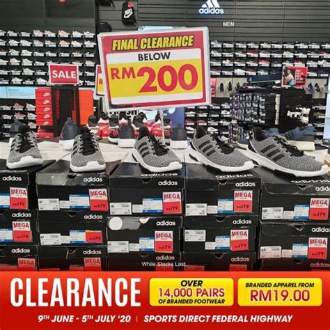 Sports equipment for amateurs, athletes and public/private institutions. Sports Direct Stock Clearance Sale (9 June 2020 - 5 July 2020)