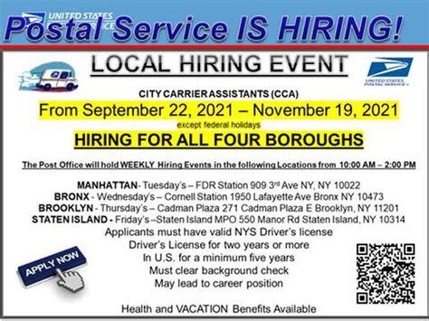Us Postal Service Opens Career Events To Support Applicants