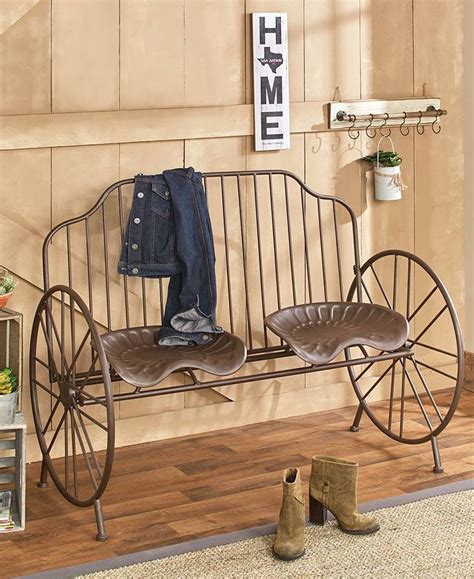 Get discount offers on platform beds at competitive prices available in all queen and king size furniture. Metal Tractor Seat Bench | The Lakeside Collection | Diy ...