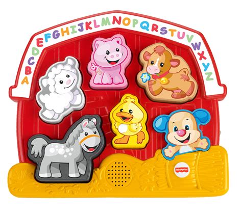 Fisher Price Laugh And Learn Farm Animal Puzzle Shape Sorting Baby Toy