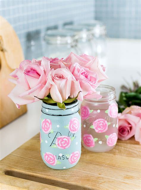 Painted Rose Mason Jars It All Started With Paint