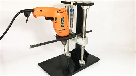Diy Drill Press Build Homemade Metal Drill Press Stand Youtube