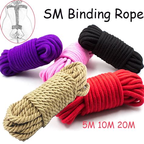 3dp0 5m 10m 20m thickened sex bondage cotton rope shibari ropes bdsm slave bondage body binding