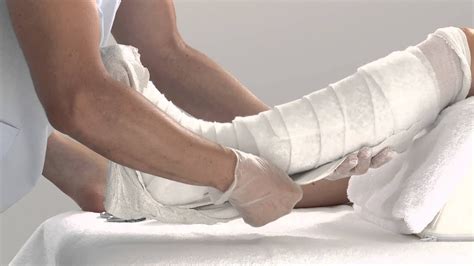 Plaster Of Paris Lower Leg Splint Application Youtube