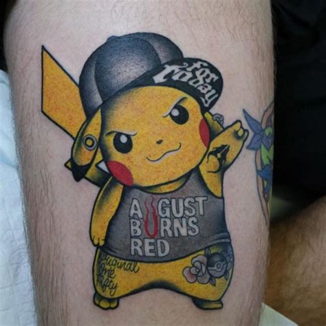 Badass Pikachu Tattoo Best Tattoo Ideas Gallery