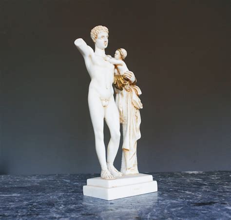 Hermes God Male Nude Statue Greek Bust Torso Sculpture Etsy