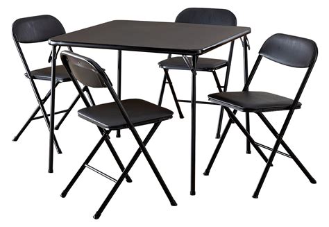 A (definition of card table from the cambridge advanced learner's dictionary & thesaurus © cambridge. (2 Pack) Cosco 5-Piece Card Table Set Black - Walmart.com