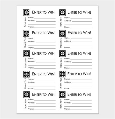 20 Free Raffle Ticket Templates Word Excel Easy To Edit Docformats