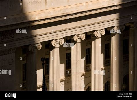 Colonnade Columns Of The Byron White Us Courthouse Denver Colorado