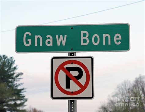 Gnaw Bone Sign Indiana Photograph By Steve Gass Pixels