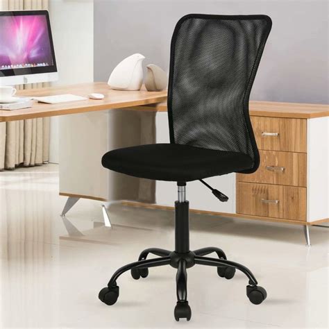 Buy Armless Office Chair Mesh Desk Chair Adjustable Mesh Computer Chair