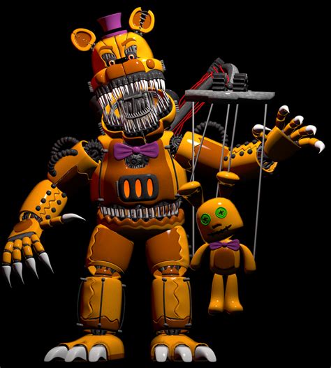 Full Body Of Stylized Fredbear With A Big Name By Morigandero On DeviantArt
