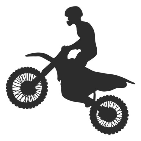 Motocross Riding Silhouettte Transparent Png And Svg Vector File