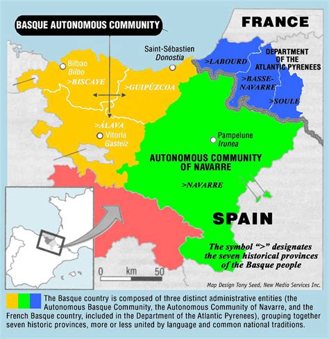 The Basque Country The Basque Country El árbol De Guernica Map Of