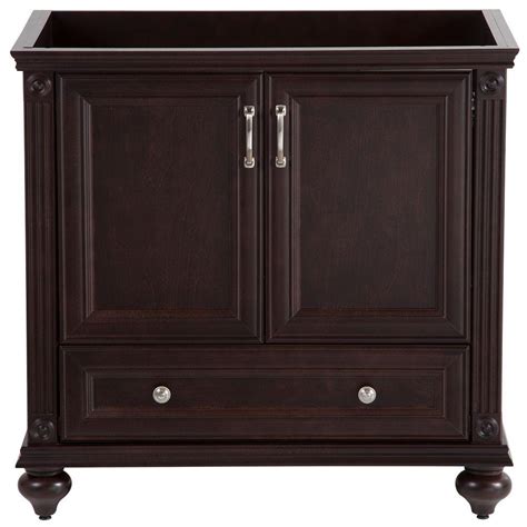 Fire pits typically measure 3 to 4 feet across. Home Decorators Collection Annakin 36 in. Vanity Cabinet Only in Chocolate-CLSD3621-CH - The ...
