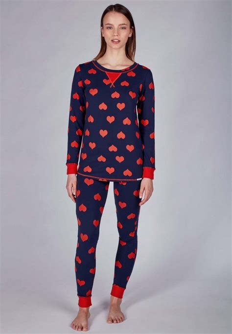 Skiny Pyjama Lang Mit Herzchen Print Joy Sleep Otto