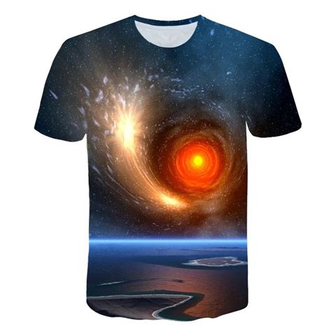2018 new space galaxy t shirt men women 3d t shirt print stars sky tshirts fashion brand t shirt