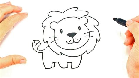Easy Drawings Of Cartoon Lions