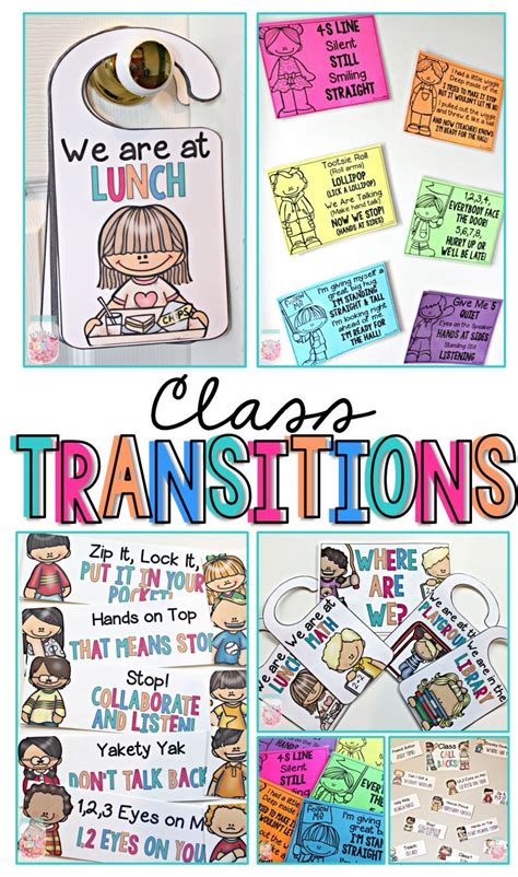 Classroom Transitions Call Backs Door Hangers And Line Up Chants