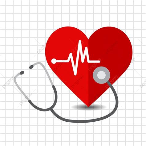 Cuidados Com O Coração Com Um Estetoscópio Png Clipart De Saúde