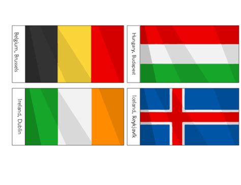 European Flags Printables For Kids Part 3