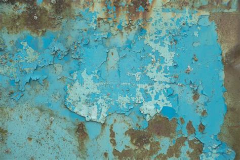 Old Blue Metal Surface Stock Photo Image Of Colored 95760744