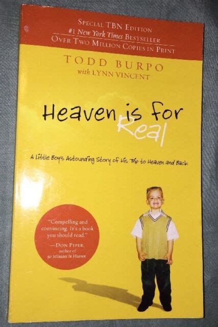 Heaven Is For Real By Todd Burpo Pb 2010 Ebay