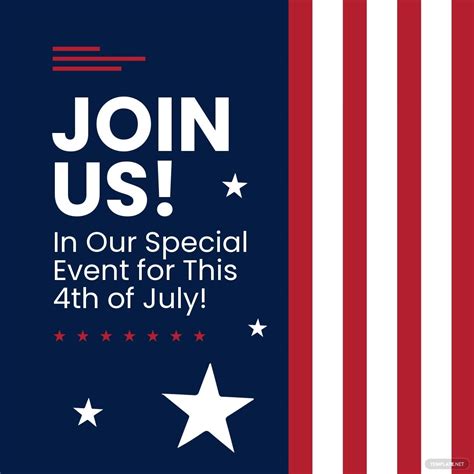 Free 4th Of July Ad Instagram Post Template