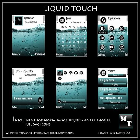 Liquid Touch By Shadow20 S60v2 Theme Themebowl