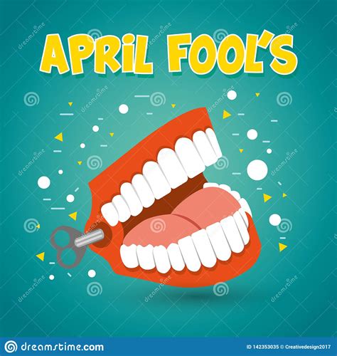 April Fools Day Card Stock Vector Illustration Of Event 142353035